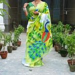 হ্যান্ডপ্রিন্ট শাড়ী