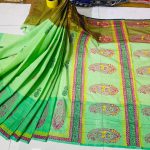 সুতি ব্লক প্রিন্ট শাড়ী