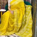 Half Silk Handprited Sarees - Image 3