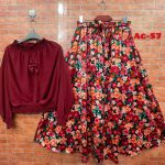 Western Denim style Ladies Blazer Gown Tops