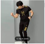 Sportswear Casual O-neck T-shirts + Pants Tracksuit Set - Image 3