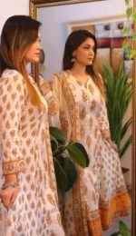 সুতি কাপড়ের গ্রাউন্ড/গোল থ্রি পিস - Image 3