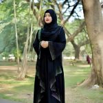 Premium Stone Borka with Hijab