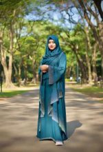 Premium Stone Borka with Hijab - Image 3