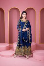 জর্জেট এমব্রয়ডারি পার্টি ড্রেস - Image 2