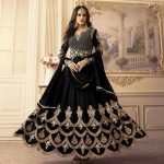 রেডিমেড জর্জেট এমব্রয়ডারি পার্টি ড্রেস