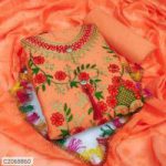 কাশ্মীরী আড়ি এম্ব্রডারী থ্রি-পিচ। - Image 3