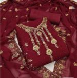 Embroidary Georjet Three Piece - Image 3