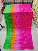 ইন্ডিয়ান চুনরি প্রিন্ট শাড়ী - Image 4