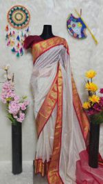 প্রিমিয়াম হাল্ফ সিল্ক শাড়ি - Image 3