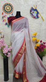 প্রিমিয়াম হাল্ফ সিল্ক শাড়ি - Image 4