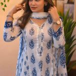 Cotton Gown Three Piece