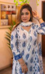 Cotton Gown Three Piece - Image 3