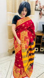 প্রিমিয়াম হাইব্রিড সুতি শাড়ি (রিয়েল ছবি) - Image 4