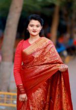 সিল্ক কাতান শাড়ি - Image 2