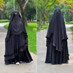আয়েশা বোরকা সেট হিজাব নিকাবসহ - Image 2