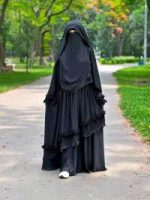 আয়েশা বোরকা সেট হিজাব নিকাবসহ - Image 3