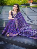 Half Silk Saree with Blouse Piece - Image 2