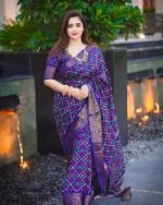Half Silk Saree with Blouse Piece - Image 3