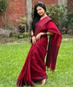 Cotton mixed sharee - Image 4