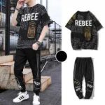 Drop Shoulder Mash T-Shirt and Trouser Combo - Image 2
