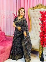 Dhupian Silk Sharee with Blaus Piece - Image 2