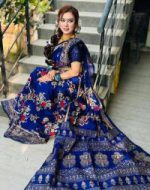Dhupian Silk Sharee with Blouse Piece - Image 2
