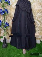 Embroidery Borka with Hijab - Image 2