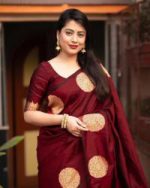 Silk Sharee with Blouse Piece - Image 4