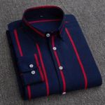 Men's Long Sleeve Stripe Print Shirt - Image 2