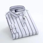 Men's Long Sleeve Stripe Print Shirt - Image 4