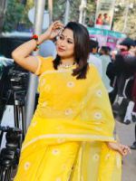 Block Print Sharee with Blouse Piece - Image 4