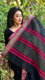 Half silk sharee with blause pcs - Image 4