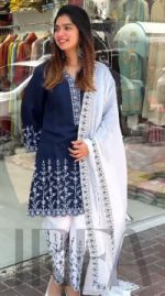 Soft Cotton Embroidery Three Piece - Image 3
