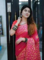 Kubari Silk Saree (With Blouse piece ) - Image 3