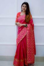 Kubari Silk Saree (With Blouse piece ) - Image 4