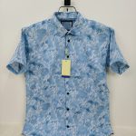 Pure Cotton Half Sleeve Print Shirt for Men's