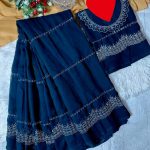 Georgette Embroidery Sharee with Blouse Piece