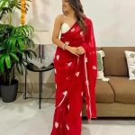 Premium Jorjet Embroidery Sharee