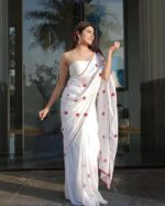 Premium Jorjet Embroidery Sharee - Image 3
