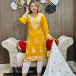 Embroidery Cotton Three Piece