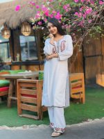 Embroidery Cotton Two Piece Co-Ord Set