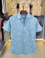 Pure Cotton Half Sleeve Print Shirt - Image 2