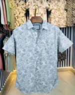 Pure Cotton Half Sleeve Print Shirt - Image 3