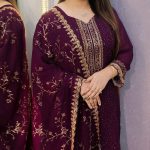 Georgette Embroidered Four-Piece Set
