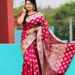 Indian soft katan sharee