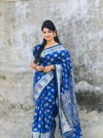 Indian soft katan sharee - Image 3