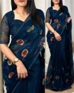 Premium Micro Georgette Saree - Image 4
