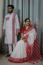 Sharee Panjabi Couple with Blouse Piece - Image 2