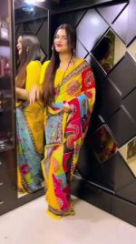 Premium Alpana Sharee with Blouse Piece - Image 3